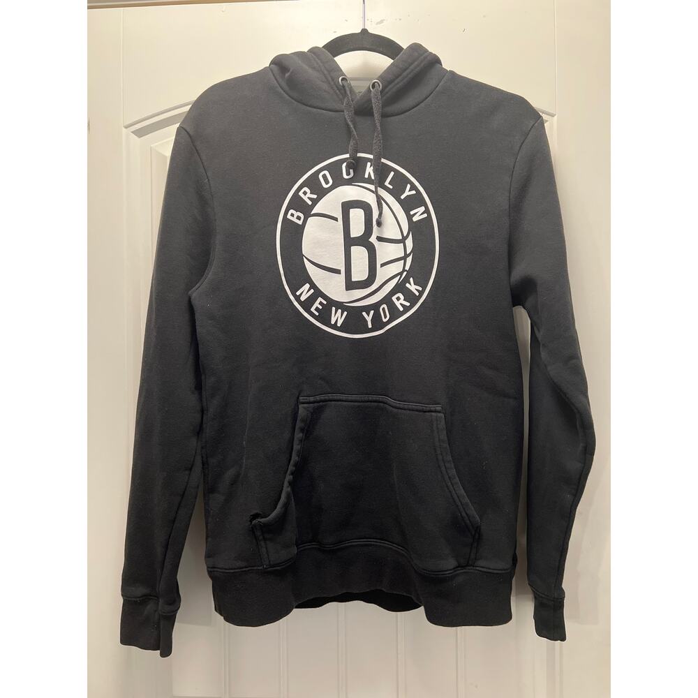 Fanatics Men’s Brooklyn‎ NY Nets Pullover Hoodie Sweatshirts Size M Black